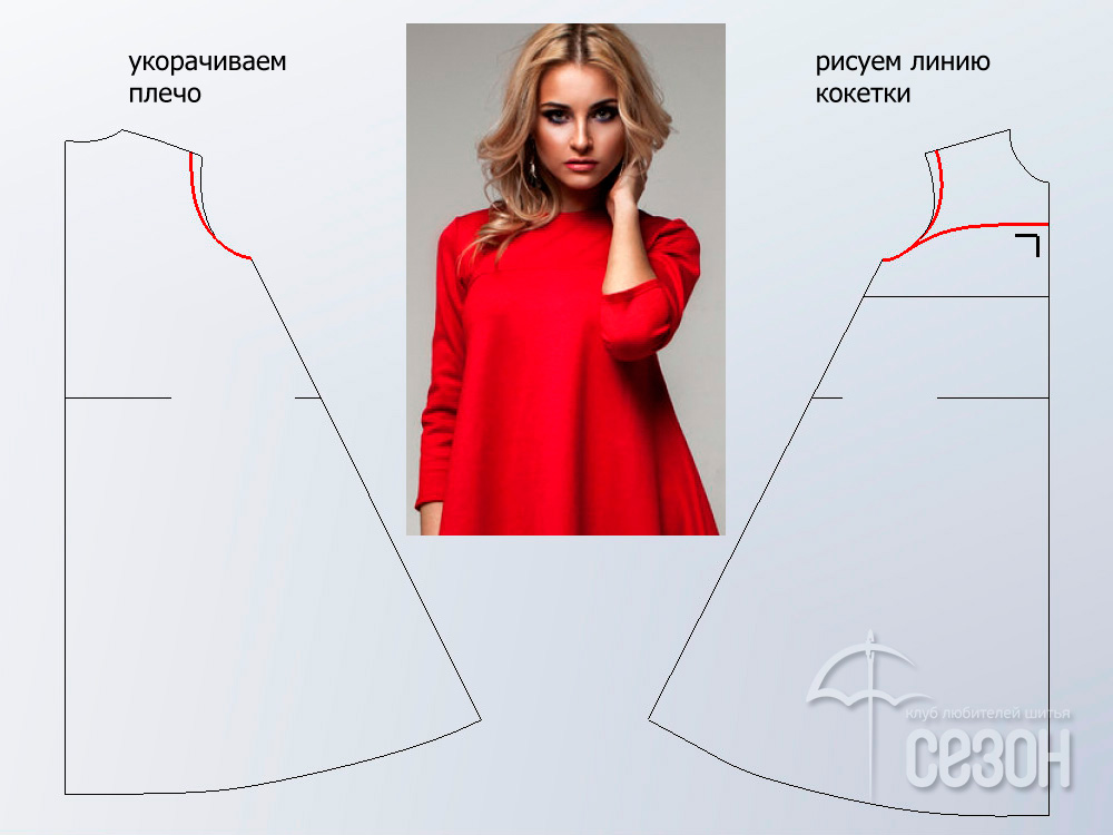 Платье трапеция выкройка для беременных 78